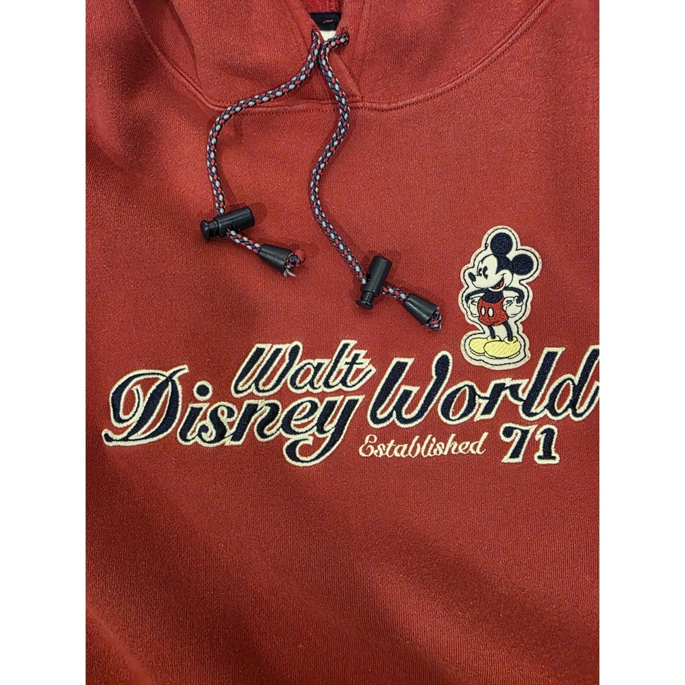 Disney, Walt Disney World‎ Vintage Men's Red Hoodie. Size XL - Picture 8 of 8